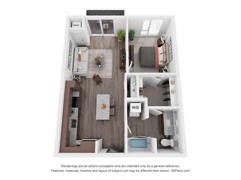 B1 Floor Plan at Maven on Broadway, Minnesota